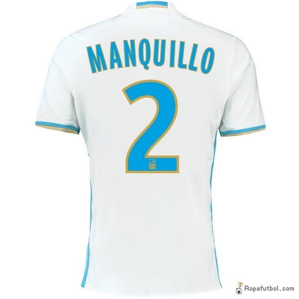 Camiseta Marsella Replica Primera Ropa Manquillo 2016/17 Blanco